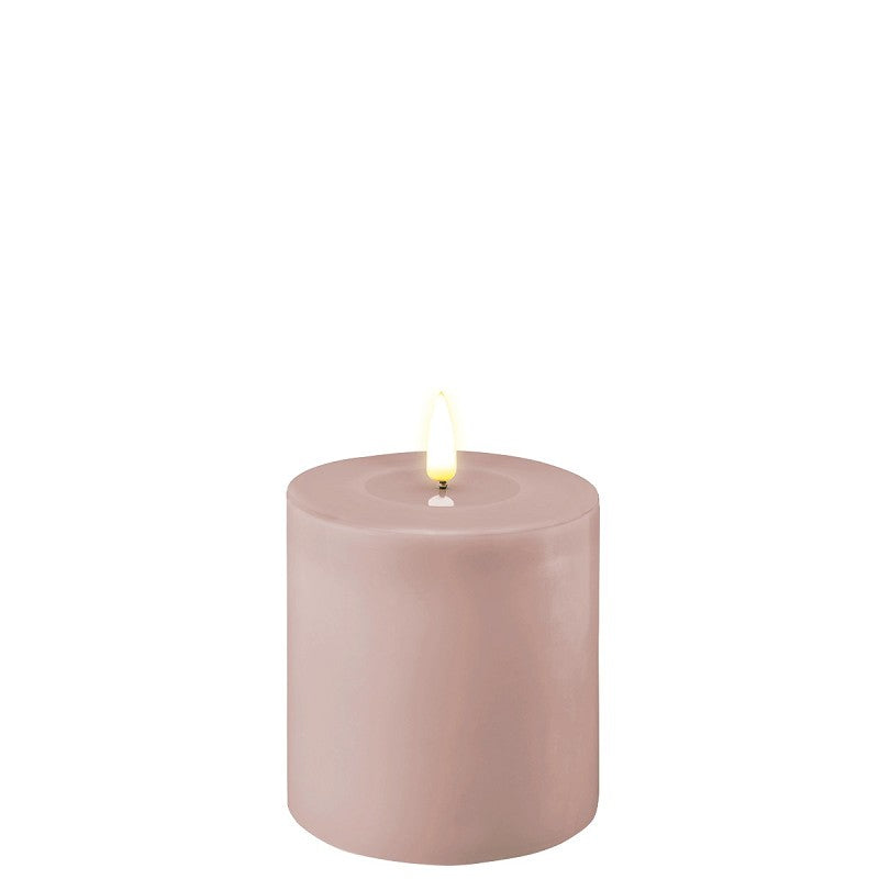 Deluxe Rose LED candle in 10x10cm size by Cornucopia Home and Gift, featuring a soft glowing rose design for home decor.