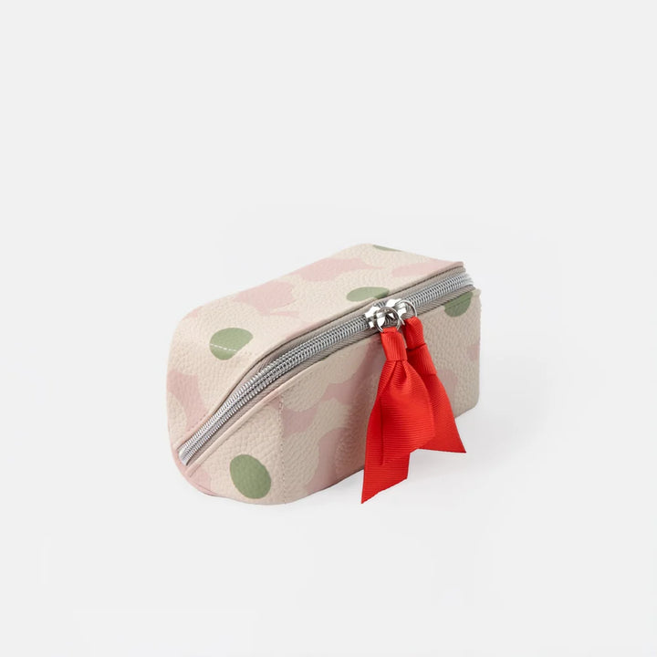 Mini Flower Diagonal Cosmetic Bag - Light Pink