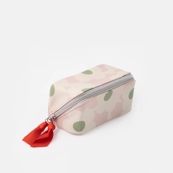 Mini Flower Diagonal Cosmetic Bag - Light Pink