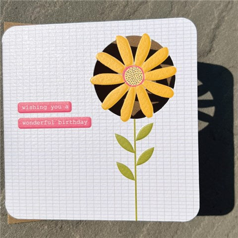 dinky daisy-wonderful birthday card