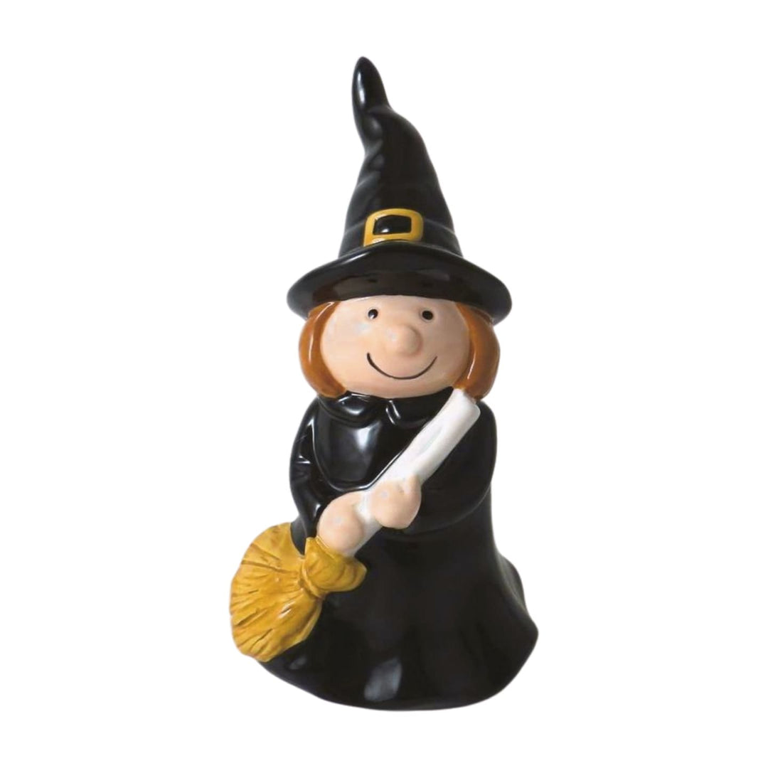 Ceramic witch figure from Cornucopia Home and Gift, decorative giftware trading item with detailed witch design.
