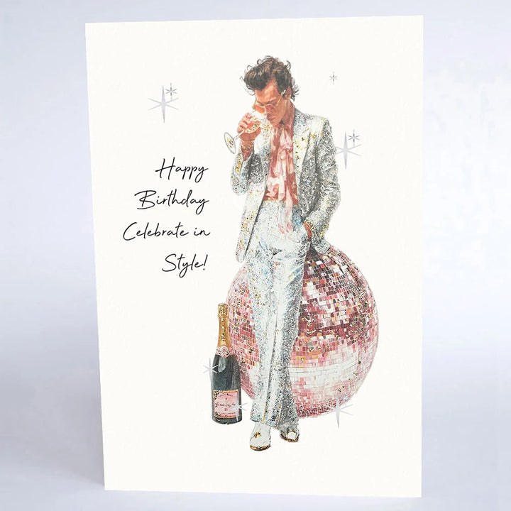 Happy Birthday Celebrate in Style Glitter Card