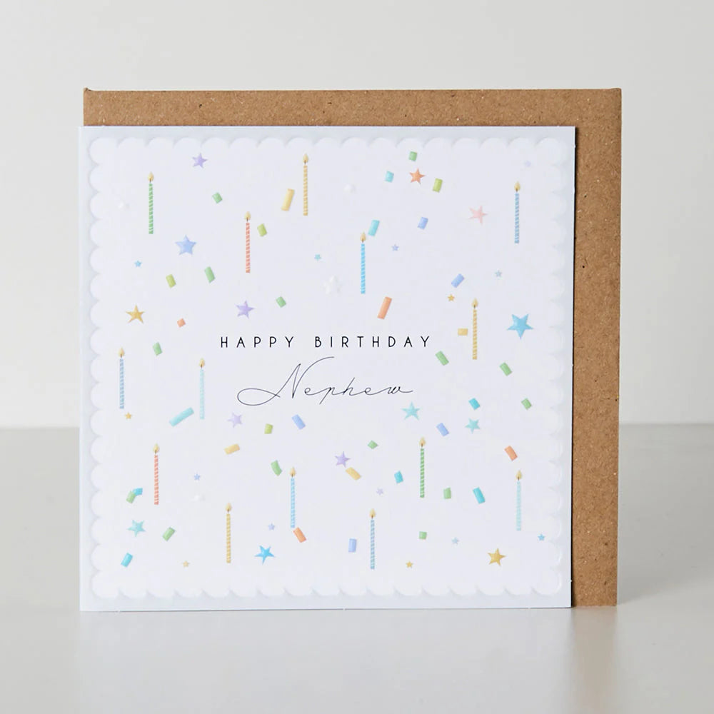 Happy Birthday Nephew Cards - Candles