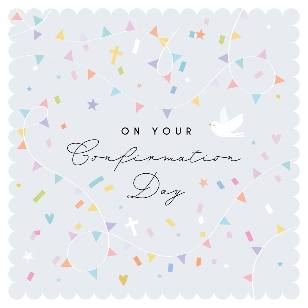 Belly button confirmation day card with decorative design, featuring the Cornucopia Home and Gift brand on a white background.