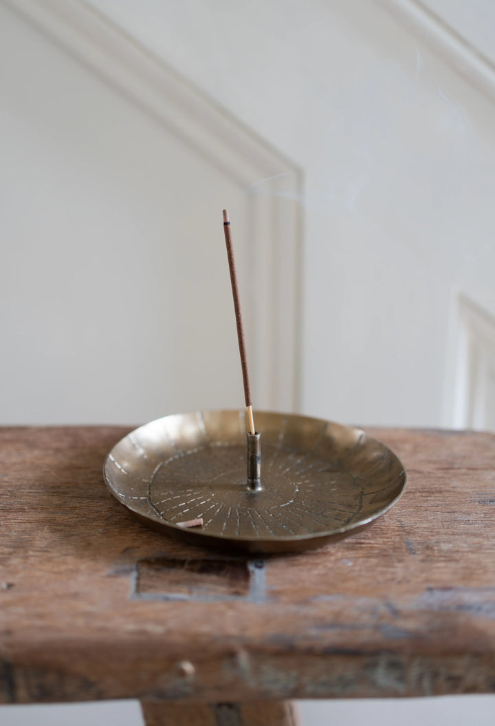 Forged Incense Burner with Incense Sticks