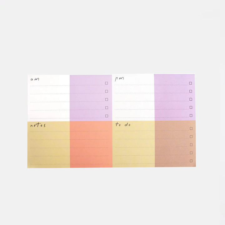 Caroline Gardner Multi Check Sections Desk Pad