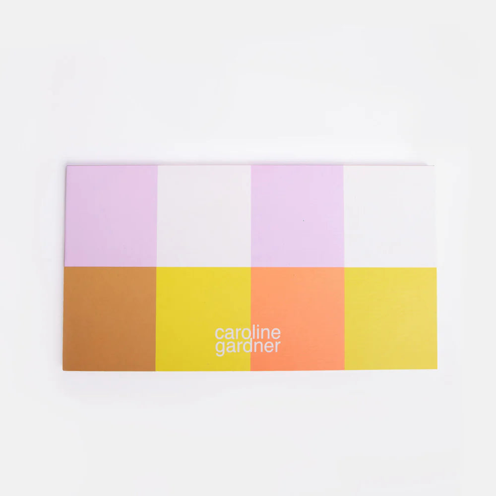 Caroline Gardner Multi Check Sections Desk Pad