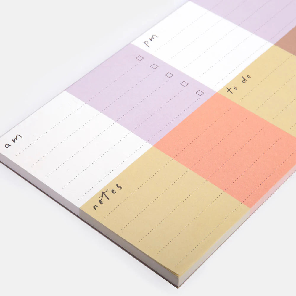 Caroline Gardner Multi Check Sections Desk Pad