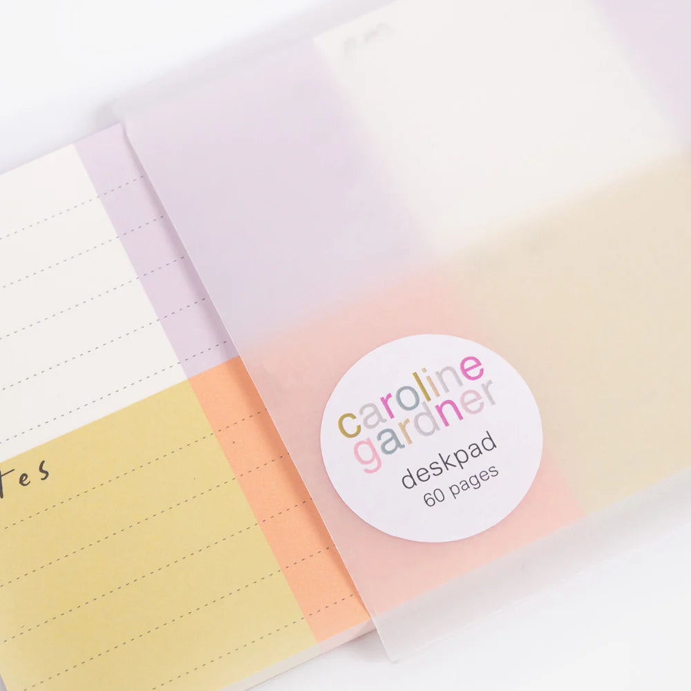 Caroline Gardner Multi Check Sections Desk Pad