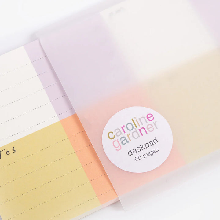 Caroline Gardner Multi Check Sections Desk Pad