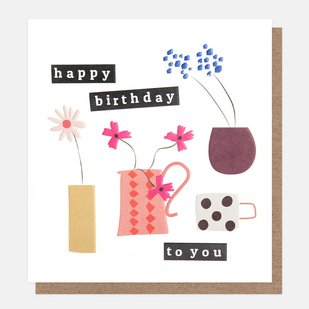 Colorful Caroline Gardner birthday card with cheerful design, perfect for celebrating special occasions.