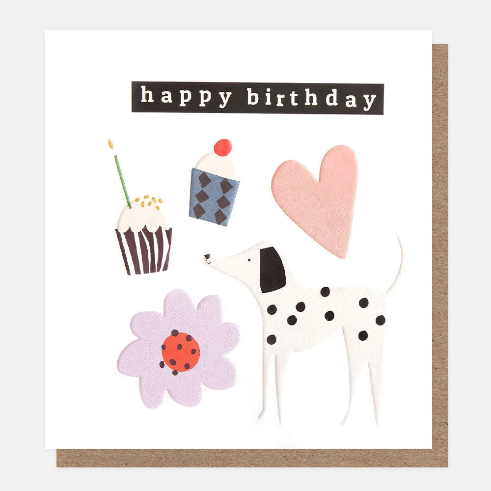 Caroline Gardner birthday card with colorful floral design and cheerful message, perfect for celebrating special occasions.