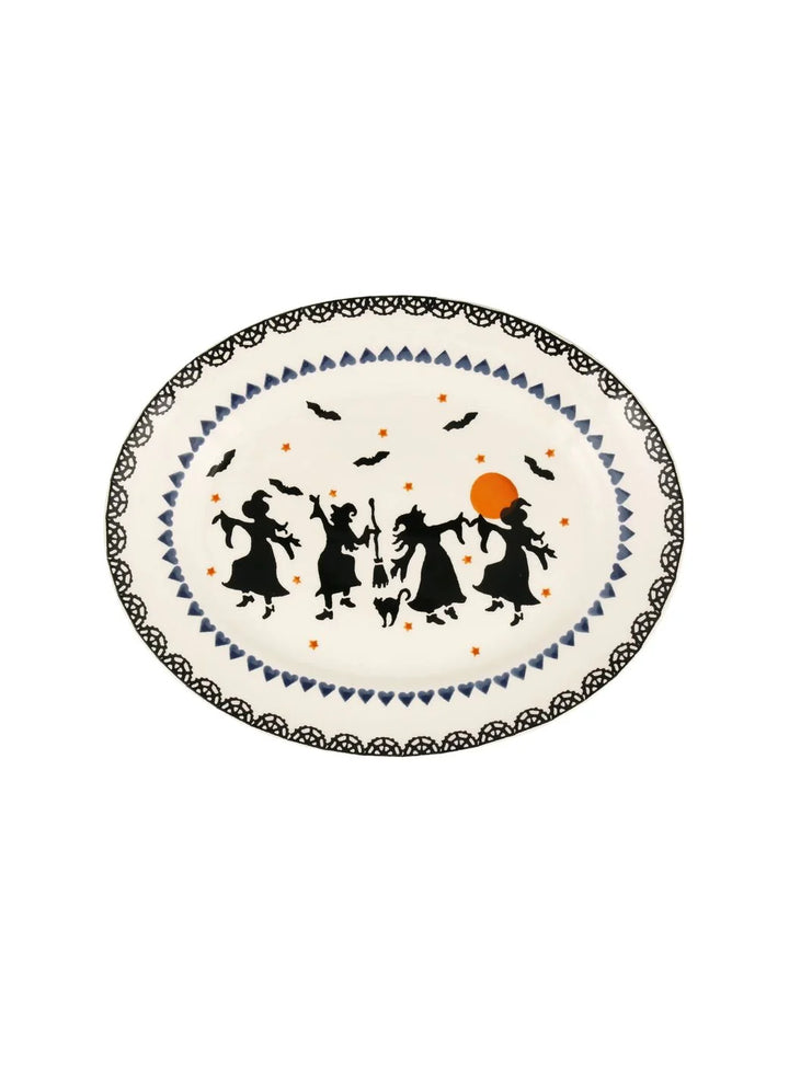 Dancing Witches Small Oval Platter