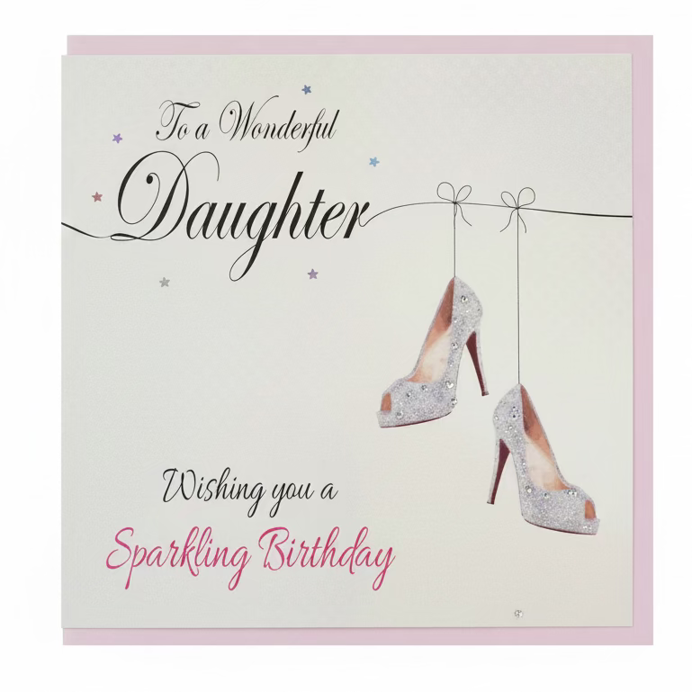 Daughter Heels Birthday Card