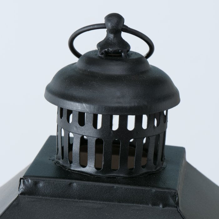 Large square indoor lantern by Boltze Christmas, featuring a detailed design from Cornucopia Home and Gift.