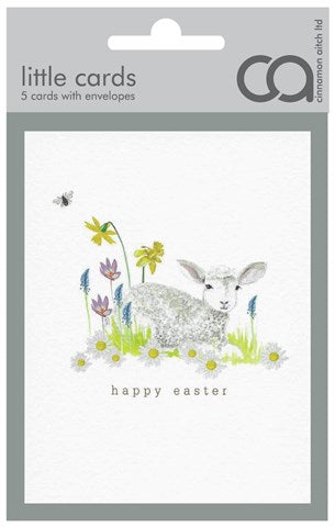 Cinnamon Aitch Easter lamb pack with colorful Easter decorations and festive packaging by Cornucopia Home and Gift.