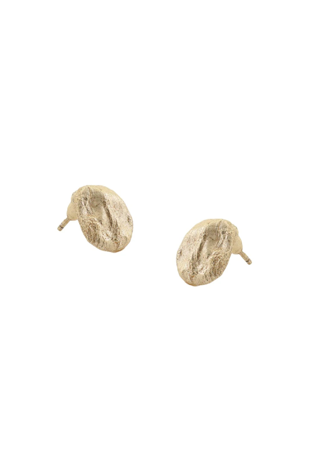 Gold Revel Earrings by Tutti & Co, featuring elegant hoop design with a smooth, shiny finish, displayed on a neutral background.
