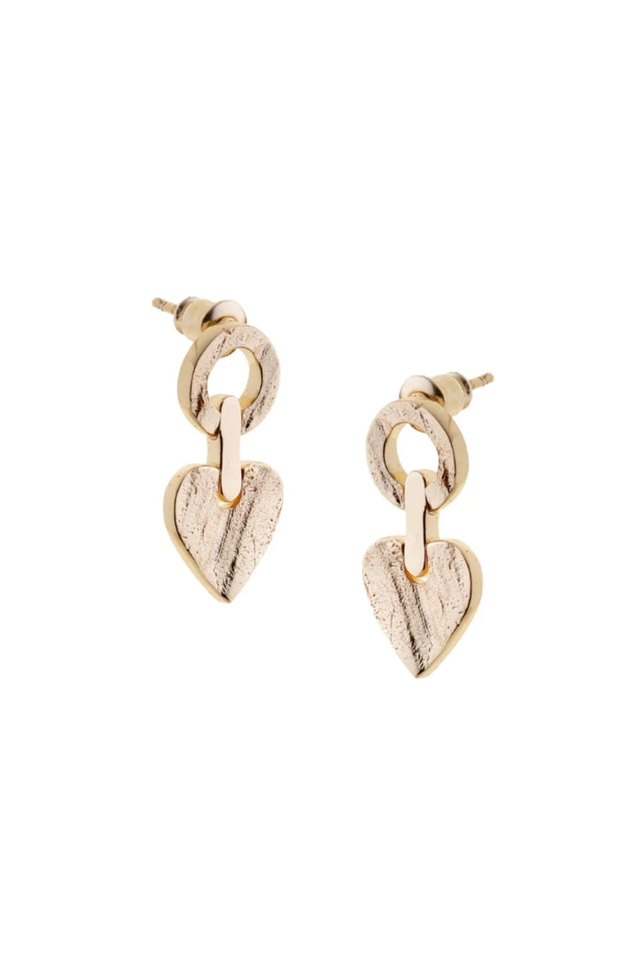 Gold Precious Earrings by Tutti &amp; Co featuring elegant design, shown on a white background with intricate detailing.