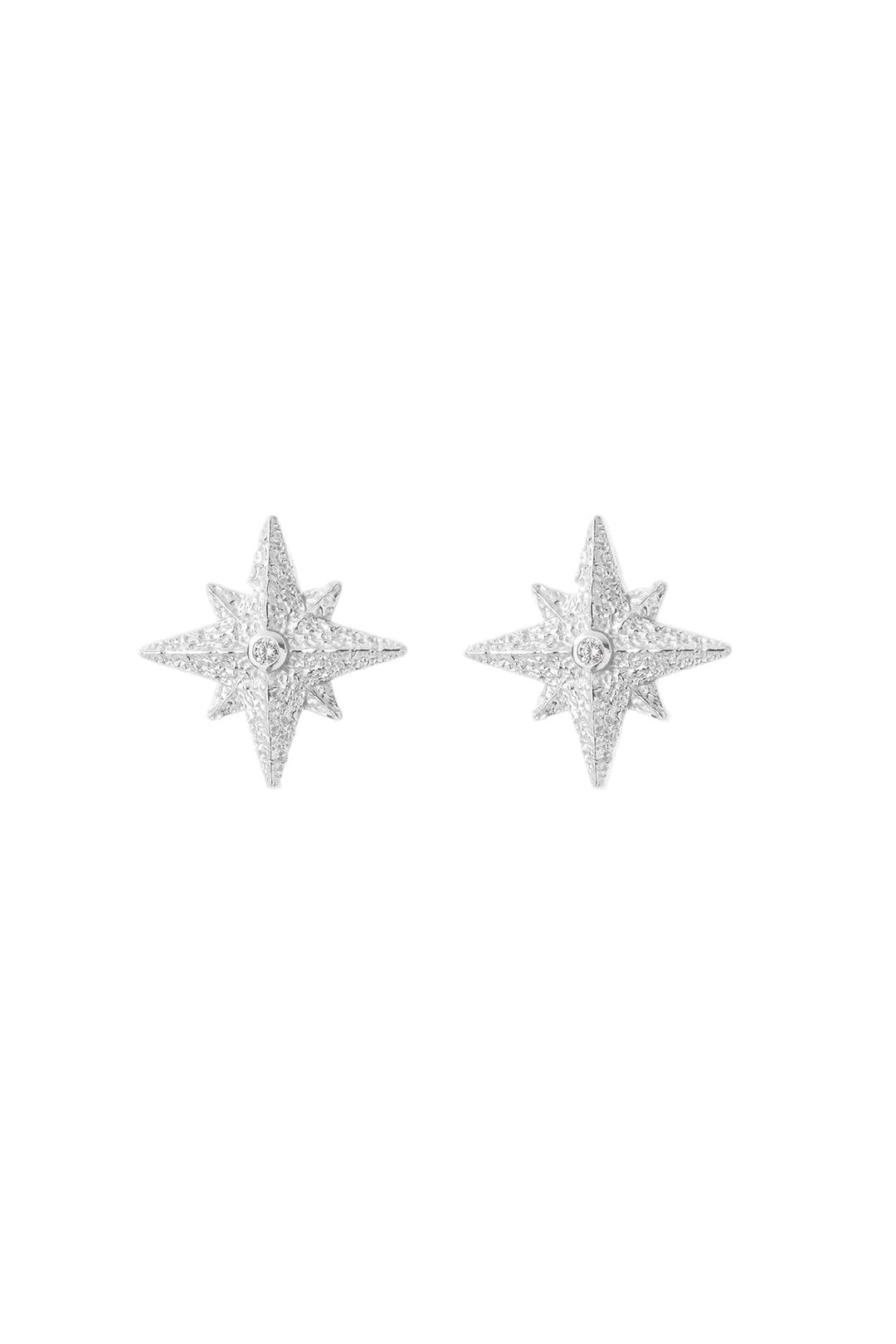 Silver Faith earrings by Tutti & Co featuring delicate design, perfect for everyday wear and spiritual-inspired jewelry.