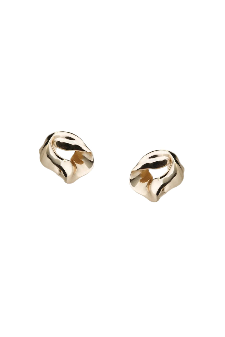 Tutti &amp; Co Soho Earrings with gold and silver-tone hoops and textured details, stylish jewelry accessory.