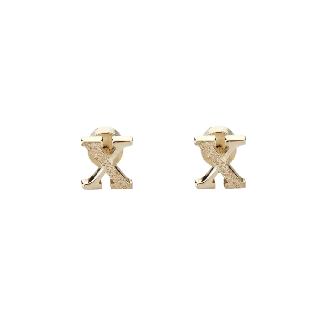 Gold Kingston Earrings by Tutti & Co featuring stylish, handcrafted jewelry with a sleek, modern design.