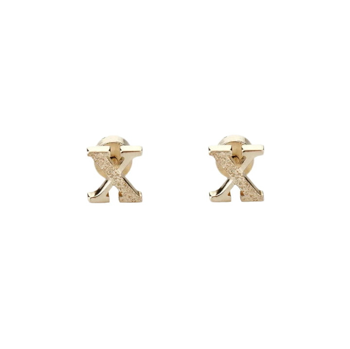 Gold Kingston Earrings by Tutti &amp; Co featuring stylish, handcrafted jewelry with a sleek, modern design.