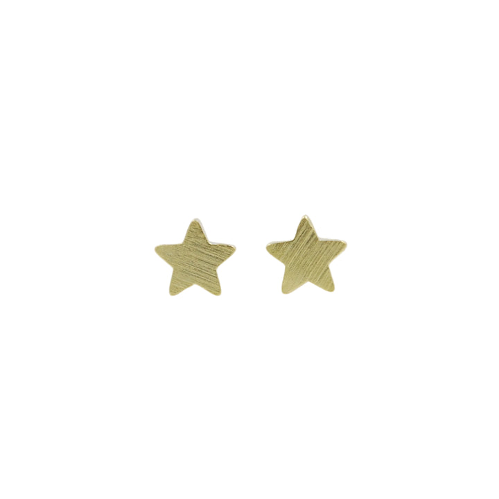 Gold Star Stud Earrings