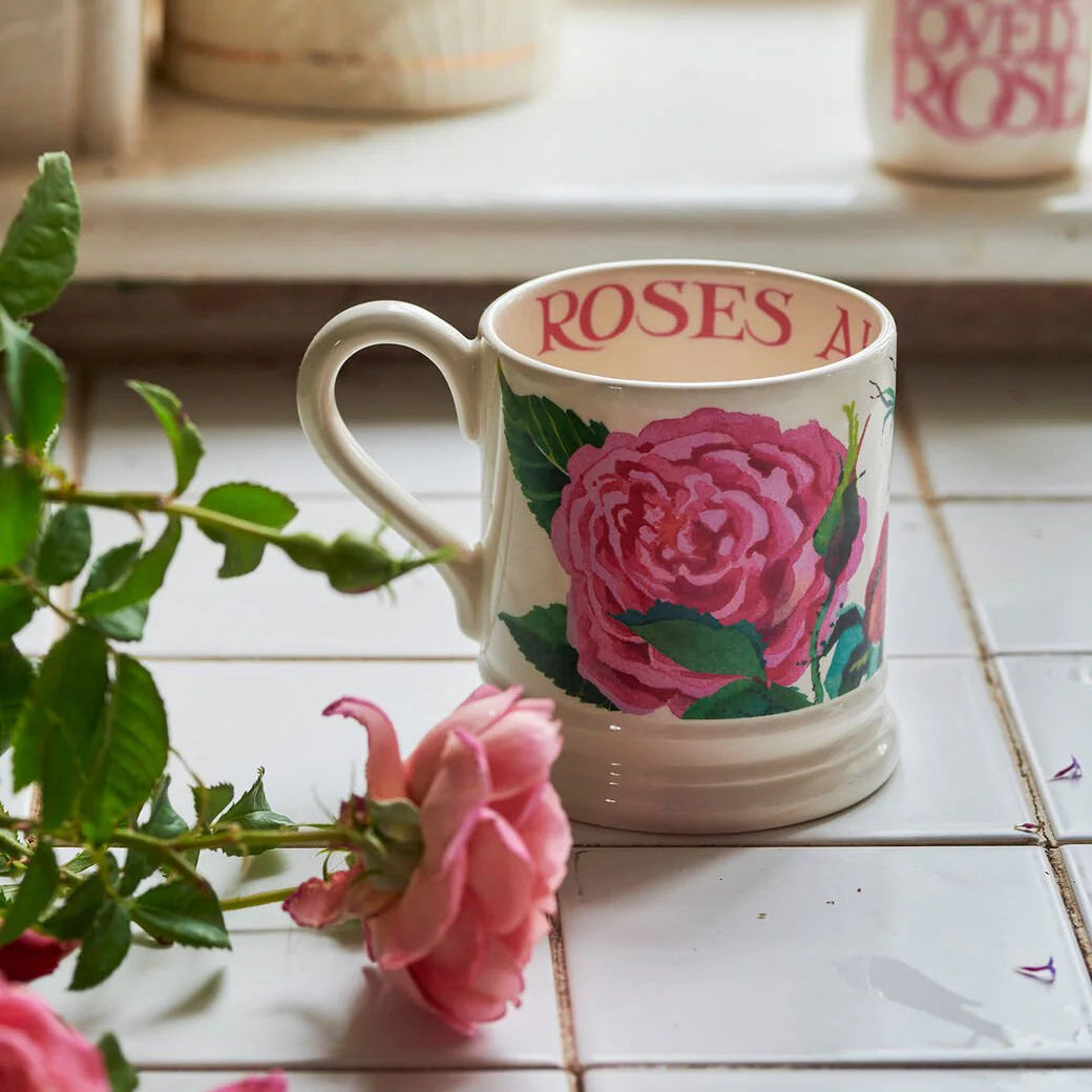 Emma Bridgewater David Austin Rose Flowers ½ Pint Mug