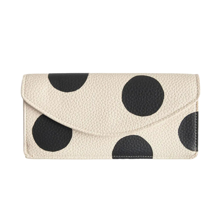 Caroline Gardner Spot Long Envelope Purse, a stylish gift with a polka dot design, from Cornucopia Home and Gift.