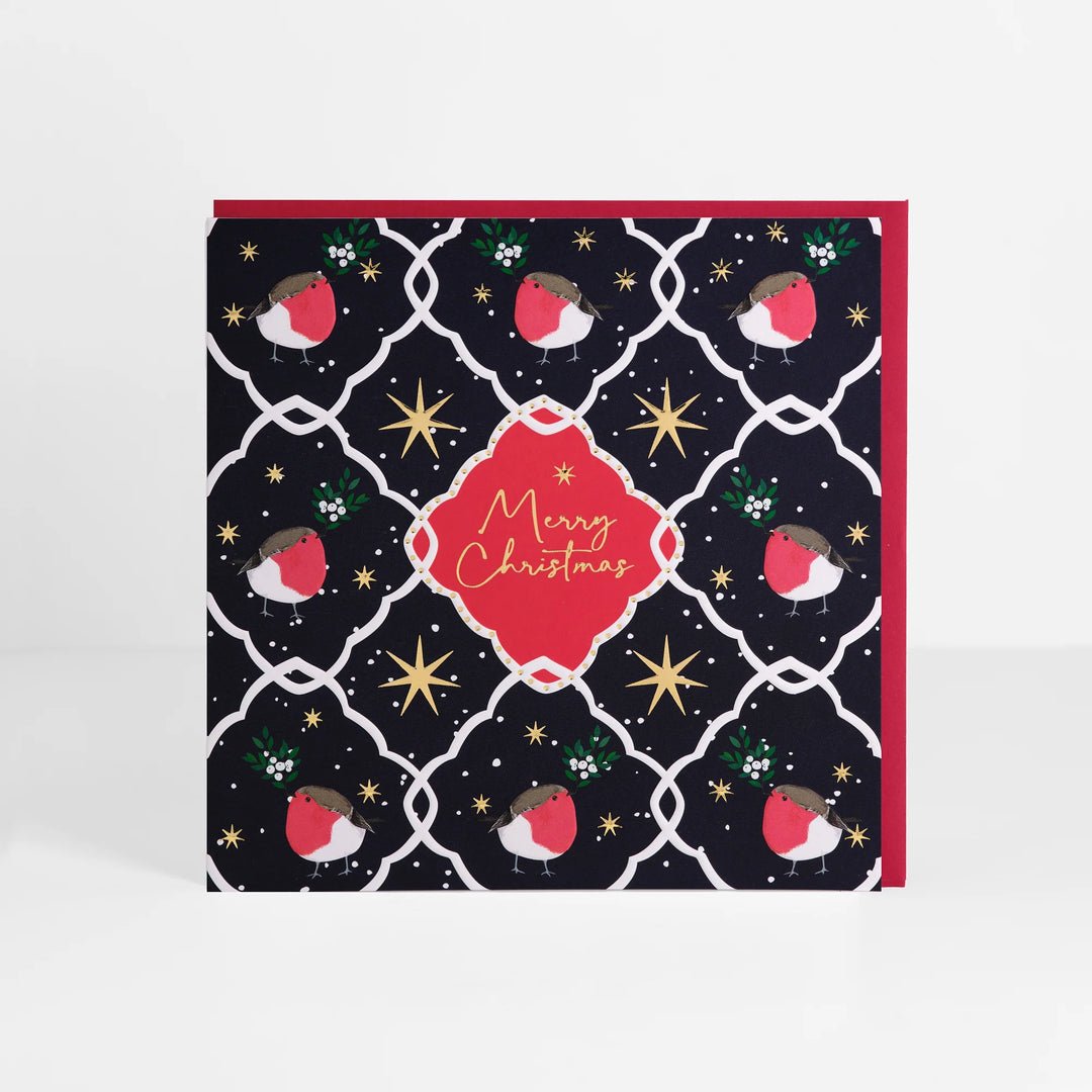 Merry Christmas Card with Foil and Embossed Details