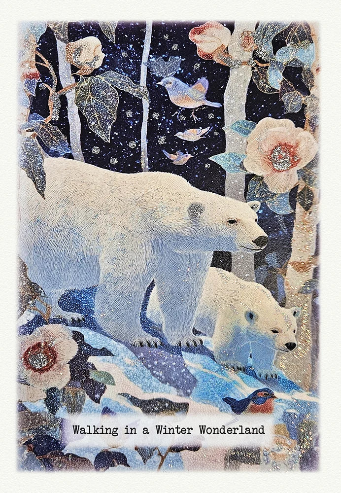 Walking in a Winter Wonderland Christmas Card