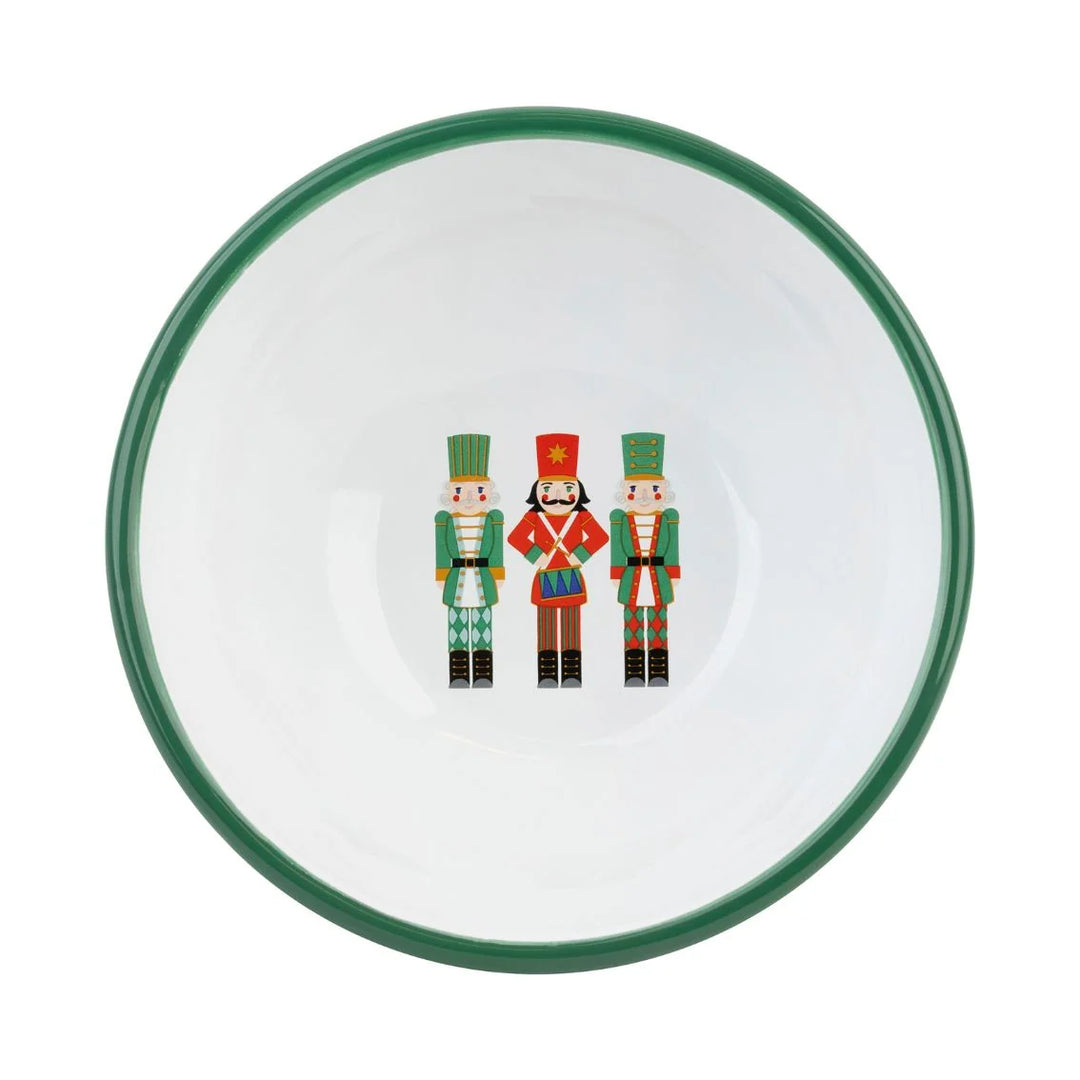 Nutcracker Red Enamel Bowl - 16cm