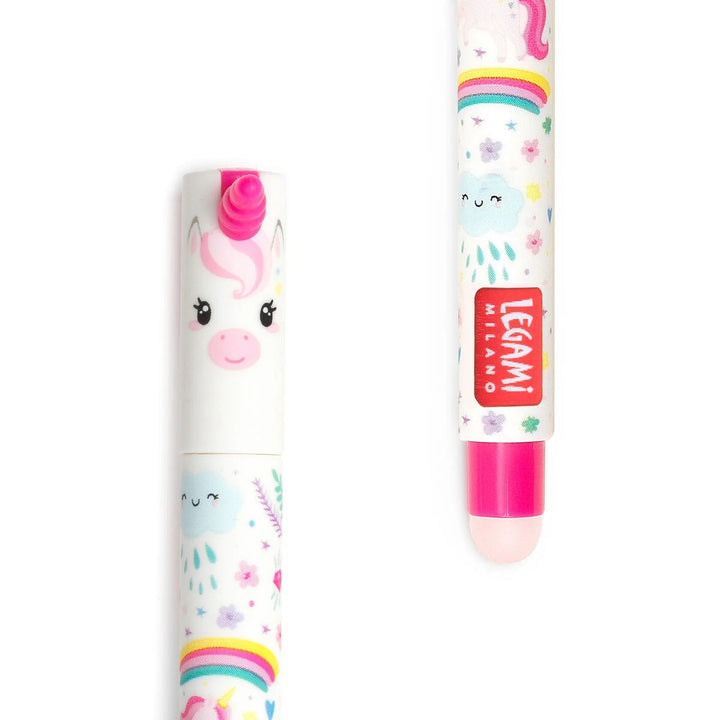Legami Erasable Gel Pen – Unicorn (Pink Ink)