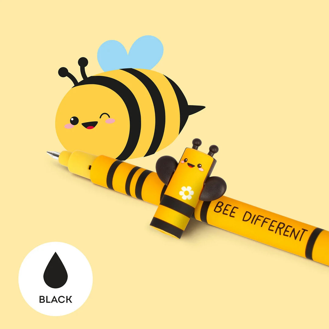 Legami Erasable Gel Pen – Bee (Black Ink)