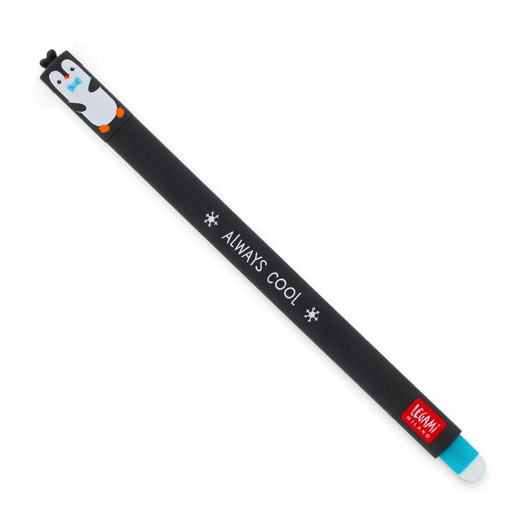 Erasable Pen Penguin - Turquoise Ink