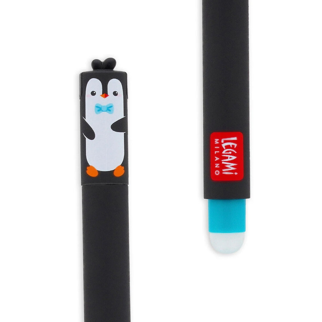 Erasable Pen Penguin - Turquoise Ink
