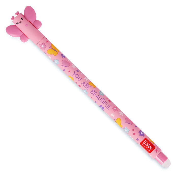 Erasable Pen Butterfly - Pink Ink