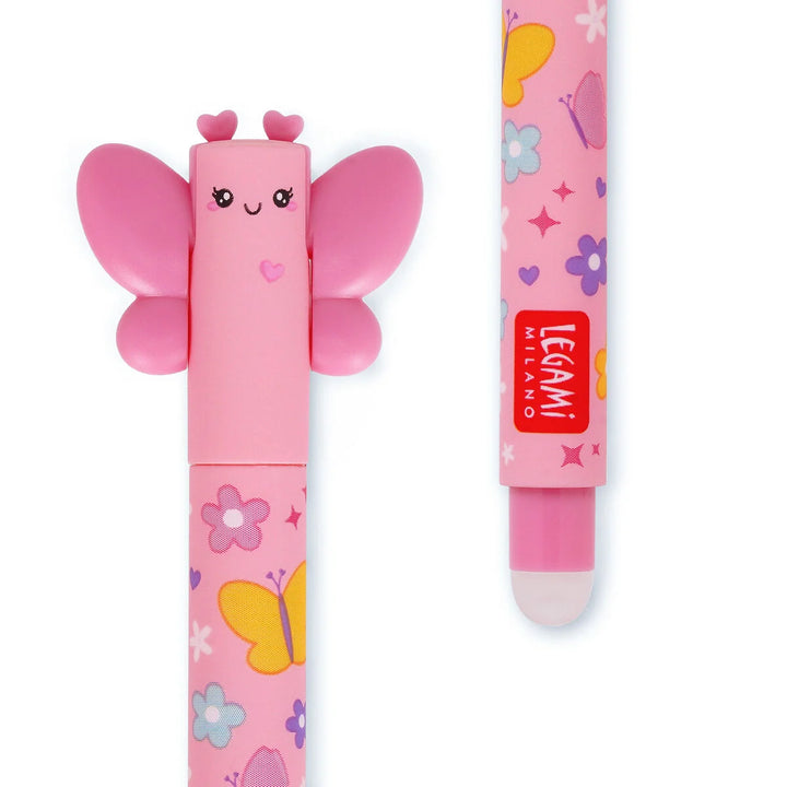 Erasable Pen Butterfly - Pink Ink