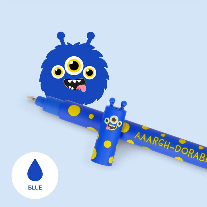 Legami Erasable Gel Pen – Monster (Blue Ink)