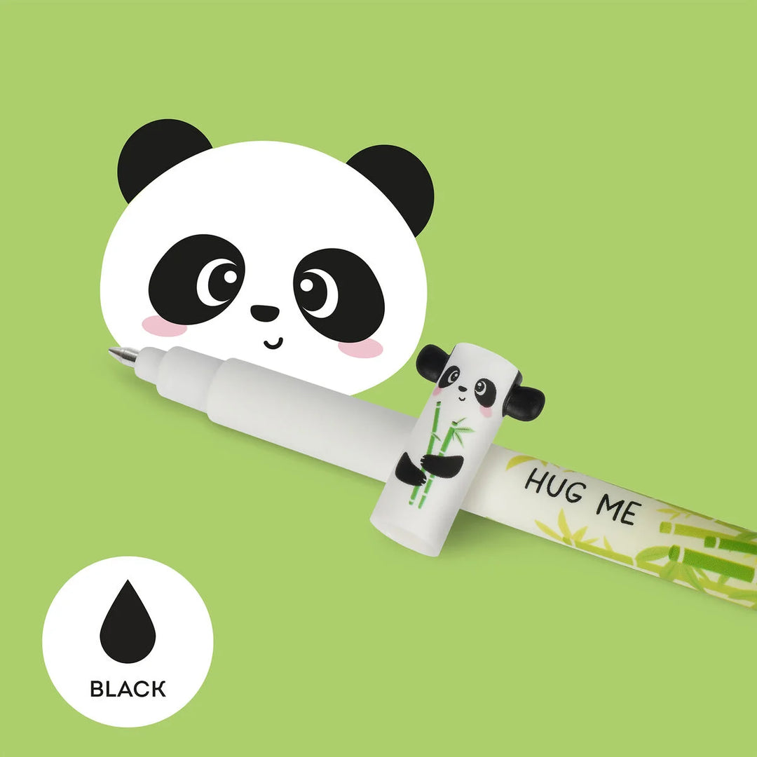 Legami Erasable Gel Pen – Panda (Black Ink)
