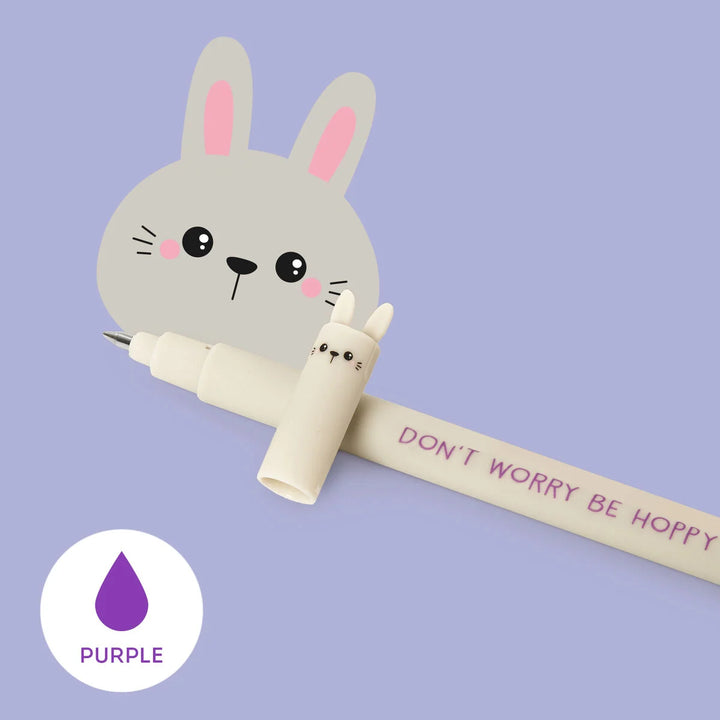 Legami Erasable Gel Pen – Bunny (Purple Ink)