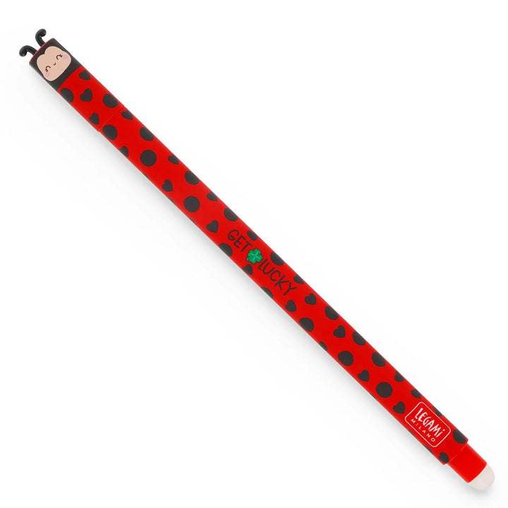Legami Erasable Gel Pen – Ladybug (Red Ink)