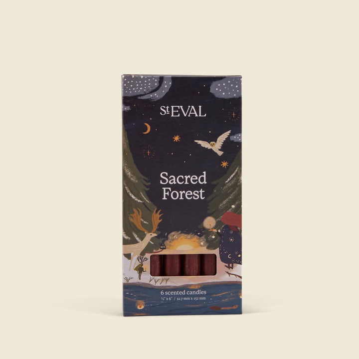 Sacred Forest Mini Festive Candles - 6 Pack