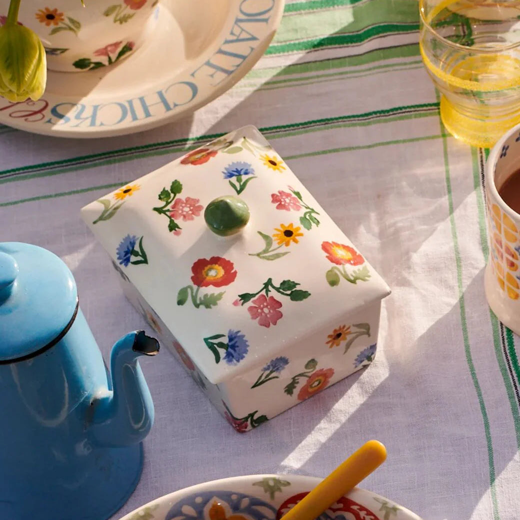 Emma Bridgewater Poppies &amp; Pinks Small Butter Dish