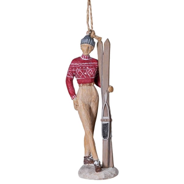 Decorative coach house Christmas figure named Eleanor the Planker by Cornucopia Home and Gift, featuring festive holiday design.