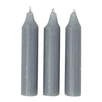 Danish Short Candle Light Grey from Cornucopia Home and Gift, designed for terrace and garden decor, featuring a sleek short candle.