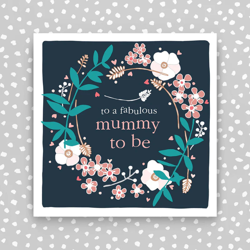 Molly Mae "To a Fabulous Mummy To Be" gift sign by Cornucopia Home and Gift, featuring elegant script on a decorative wooden plaque.