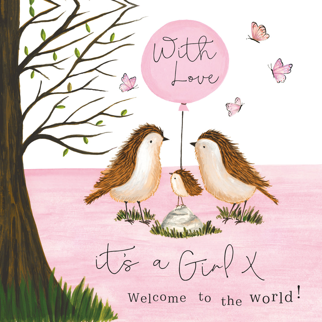 Its A Girl, Welcome To The World Card