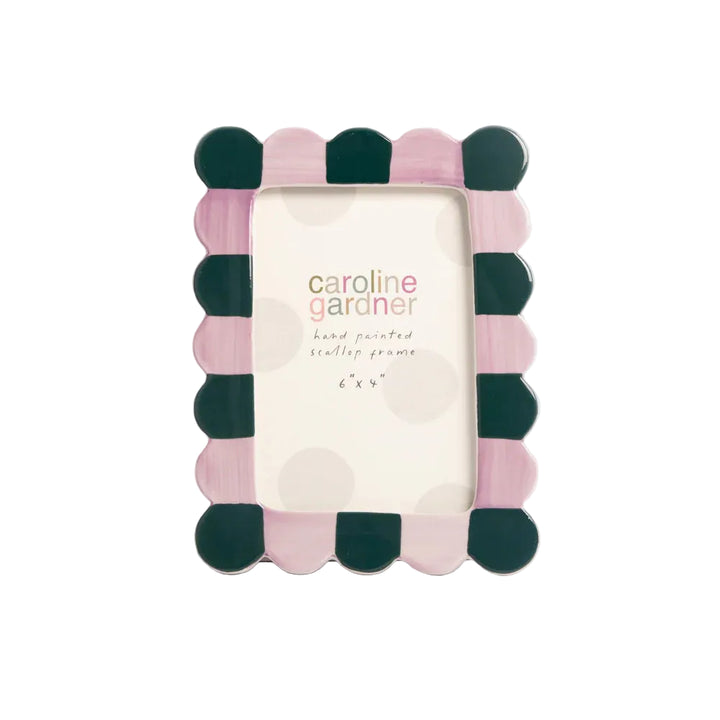 Polka dot picture frame with &