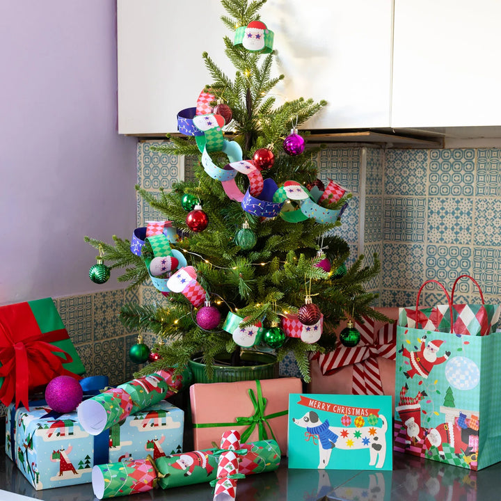 Santa Christmas Paper Chains - 100 Strips